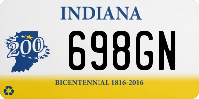 IN license plate 698GN