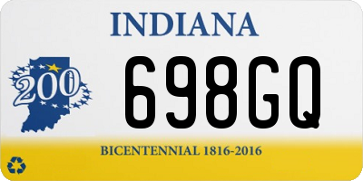 IN license plate 698GQ