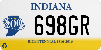 IN license plate 698GR