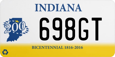 IN license plate 698GT