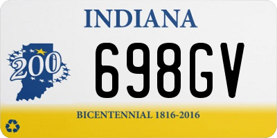 IN license plate 698GV