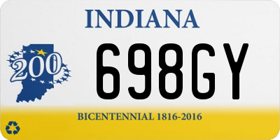 IN license plate 698GY