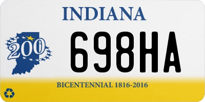 IN license plate 698HA