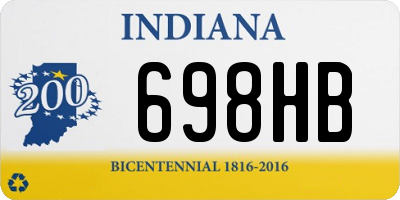 IN license plate 698HB