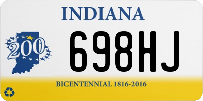 IN license plate 698HJ