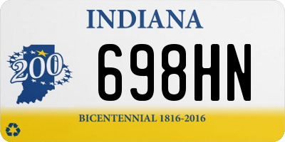 IN license plate 698HN