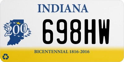 IN license plate 698HW