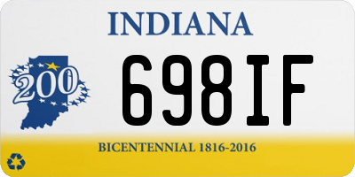 IN license plate 698IF