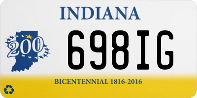 IN license plate 698IG