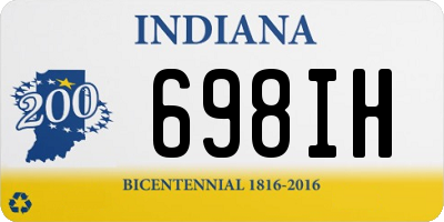 IN license plate 698IH