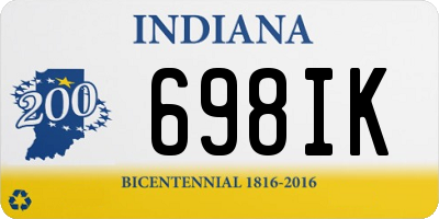 IN license plate 698IK