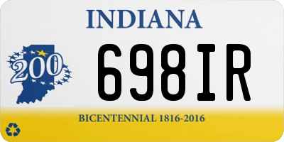 IN license plate 698IR