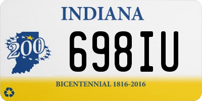 IN license plate 698IU