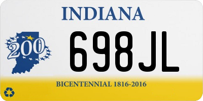 IN license plate 698JL