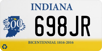 IN license plate 698JR