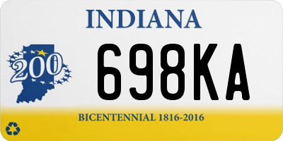 IN license plate 698KA