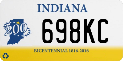 IN license plate 698KC