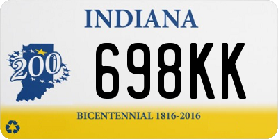 IN license plate 698KK