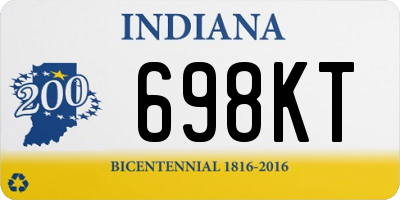 IN license plate 698KT