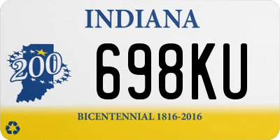 IN license plate 698KU