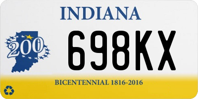 IN license plate 698KX