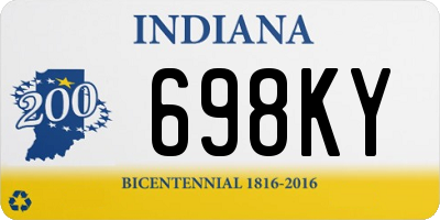 IN license plate 698KY