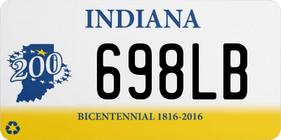 IN license plate 698LB