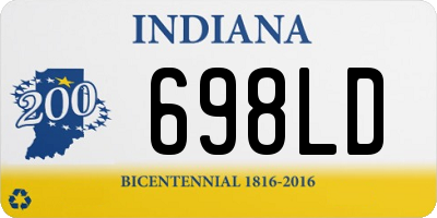 IN license plate 698LD