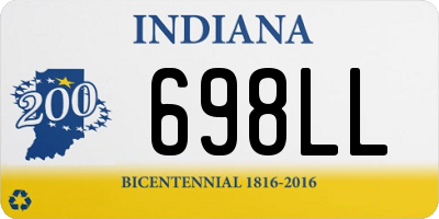 IN license plate 698LL