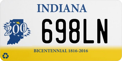 IN license plate 698LN