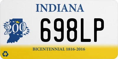IN license plate 698LP