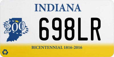 IN license plate 698LR