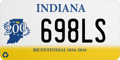 IN license plate 698LS