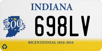 IN license plate 698LV