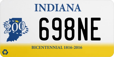 IN license plate 698NE