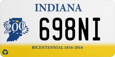 IN license plate 698NI