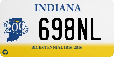 IN license plate 698NL