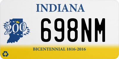 IN license plate 698NM