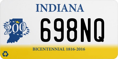 IN license plate 698NQ