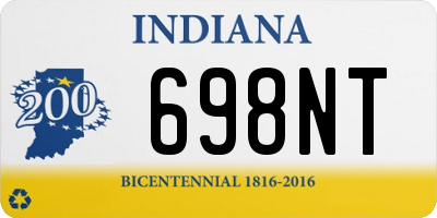 IN license plate 698NT