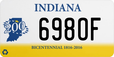 IN license plate 698OF