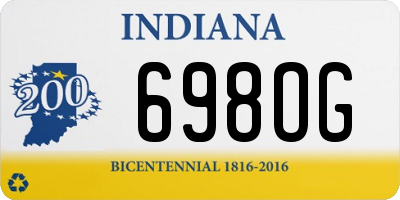 IN license plate 698OG