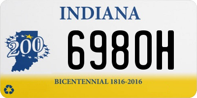 IN license plate 698OH