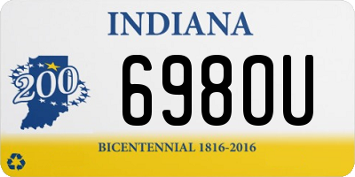 IN license plate 698OU