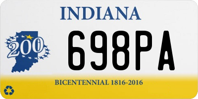 IN license plate 698PA