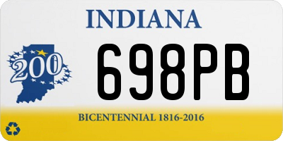 IN license plate 698PB