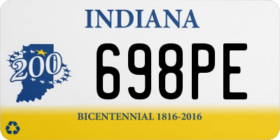 IN license plate 698PE