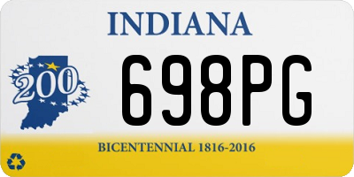 IN license plate 698PG