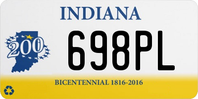 IN license plate 698PL