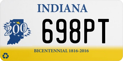 IN license plate 698PT